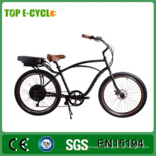 TOP 36v 250w 26 pouces mans beach cruiser vélo électrique 2017